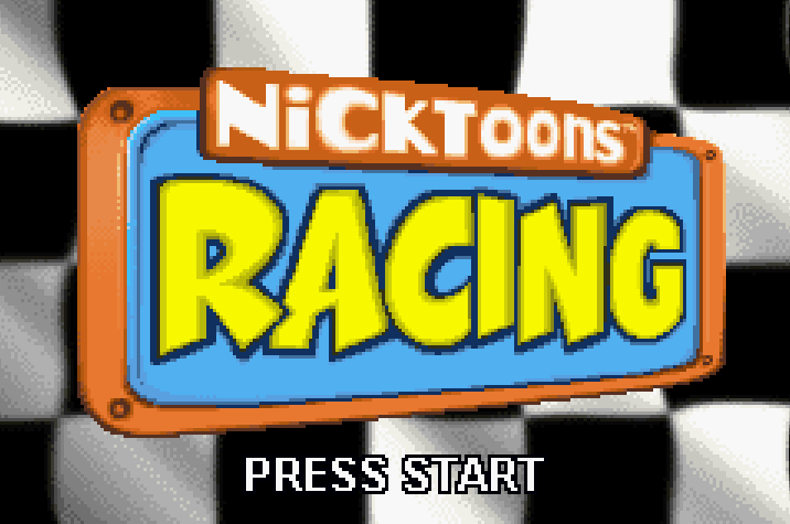 Nicktoons Racing Title Screen 